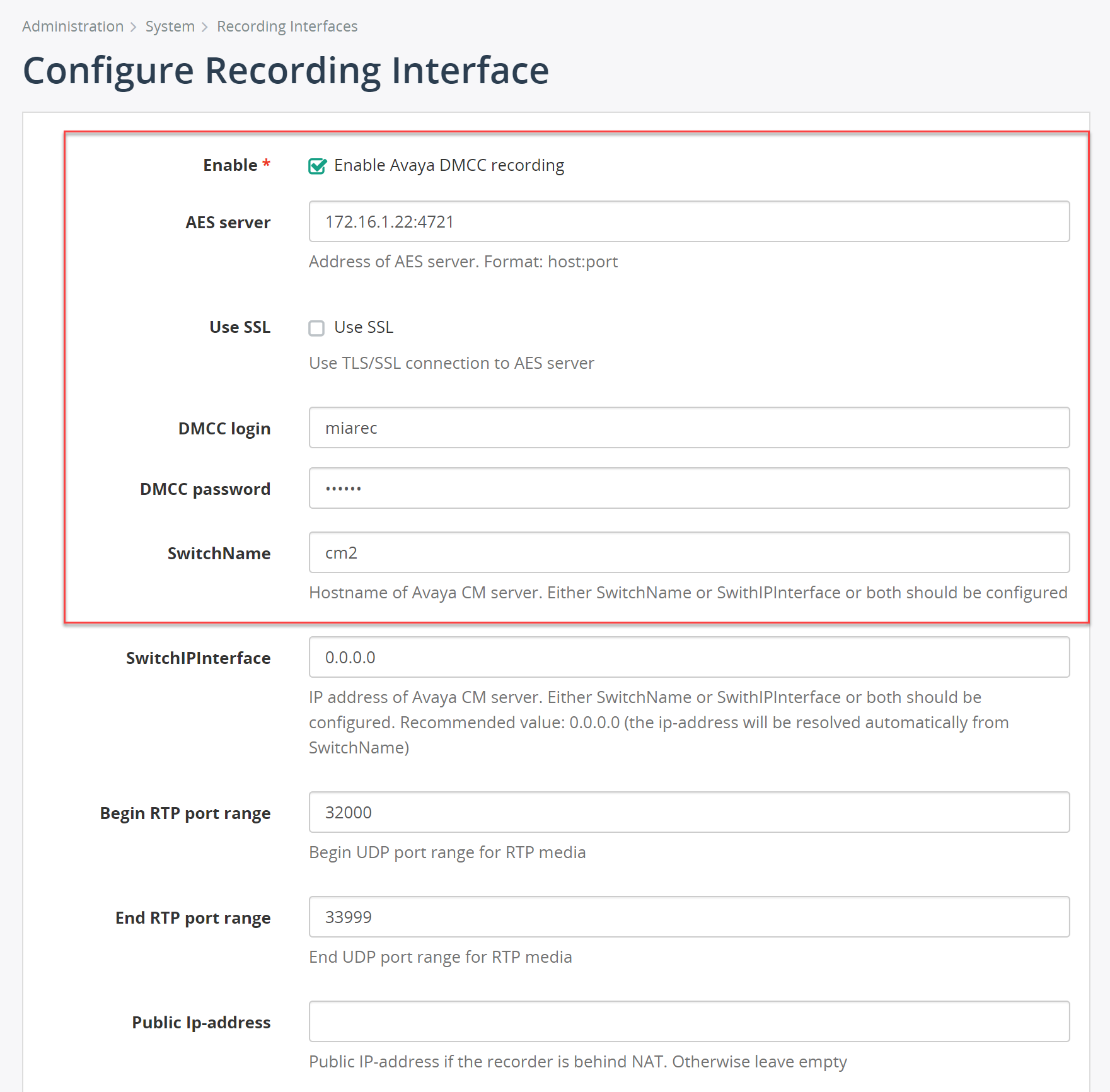 4 Configure MiaRec Call Recording System MiaRec Documentation 4 Configure MiaRec Call Recording System MiaRec Documentation